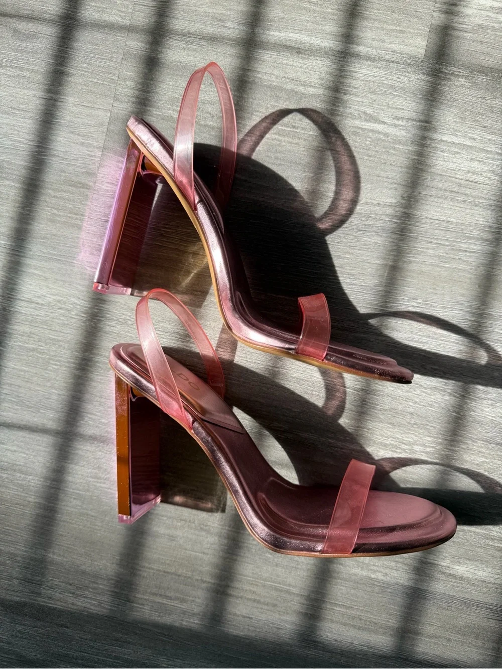ALDO x Barbie Pink Jelly Strap Heels